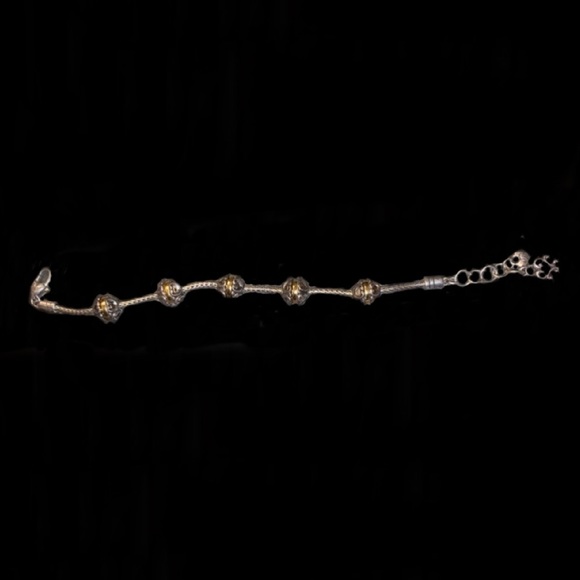 S O L D Brighton Silver & Gold Tone Bracelet & Earrings - Picture 7 of 8
